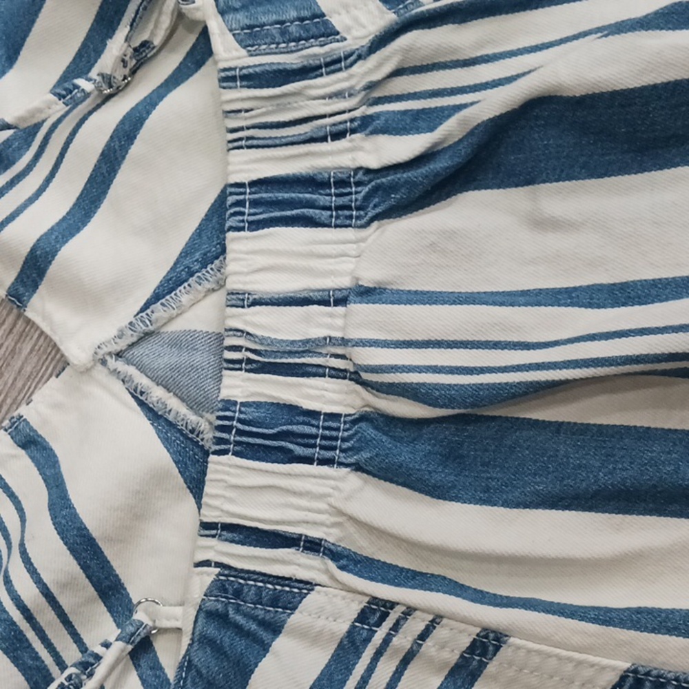 Universal Thread Denim Tank Top Striped Blue and White Women's Size XXL - Picture 9 of 12
